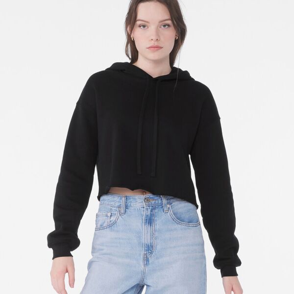 Women's cropped fleece hoodie Thumbnail